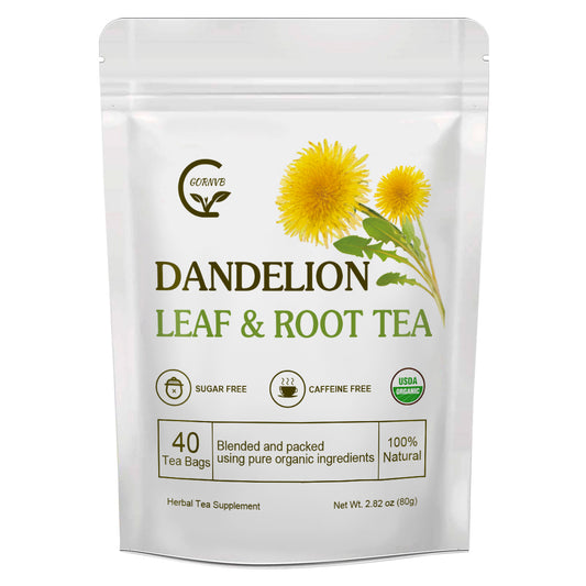 Dandelion Leaf & Root Herbal Tea, Supports Kidney Function & Healthy Digestion, Caffeine Free, 40 Bags/80g