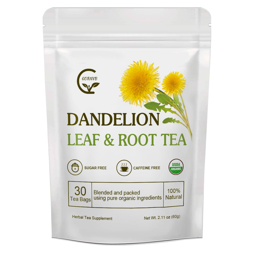 Dandelion Leaf & Root Herbal Tea, Supports Kidney Function & Healthy Digestion, Caffeine Free, 30 Bags/60g